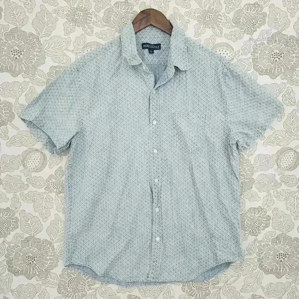 Men's Gray Short Sleeve Shirt